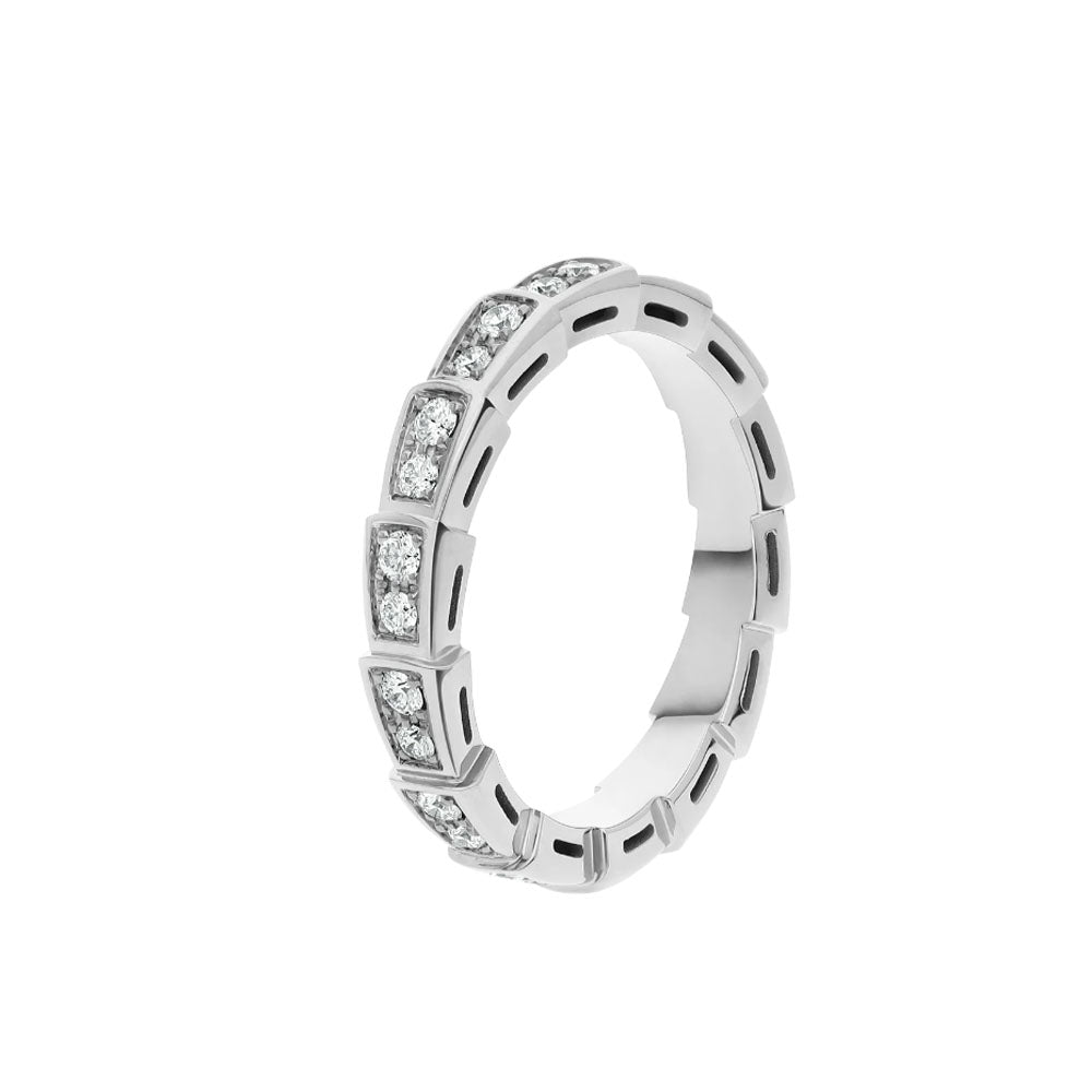 [LUXE]SERPENTI RING SILBER DIAMANT GEPAPERT 3MM