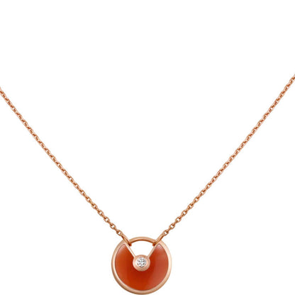 [ROYAL]AMULETTE GOLD CARNELIAN ONYX NECKLACE