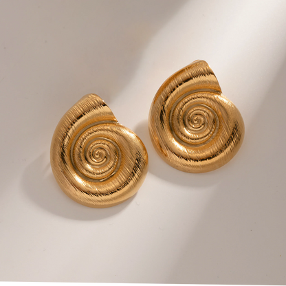 [Royal&Vicky] Nauticia Gold Shell-Ohrringe