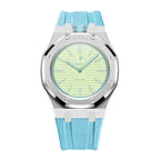Steel Case & Fluoroelastomer Strap Full‑wrap Embedded Watch Band
