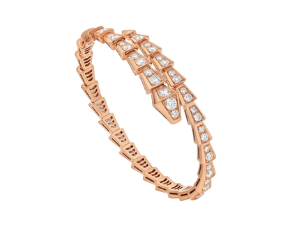 [LUXE]SERPENTI ARMBAND 6,8MM ROSGOLD DIAMANT 