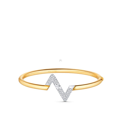 [LUXE]VOLTE UPSITE DOWN GOLD DIAMANT ARMBAND