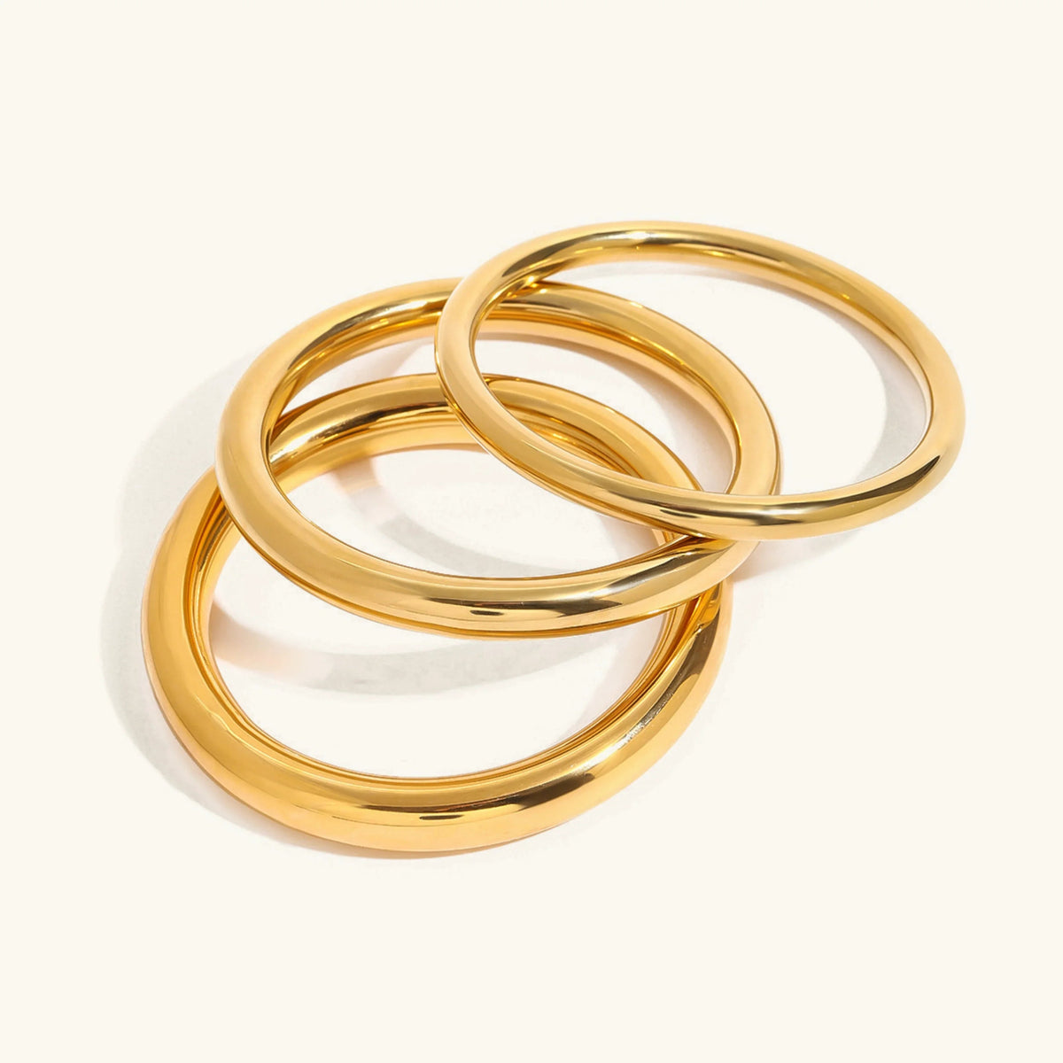 [Royal&Vicky]Lina Smooth Gold Bangle