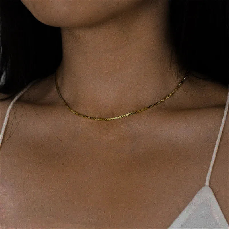 [Royal&Vicky]Danica Box Chain Goldkette