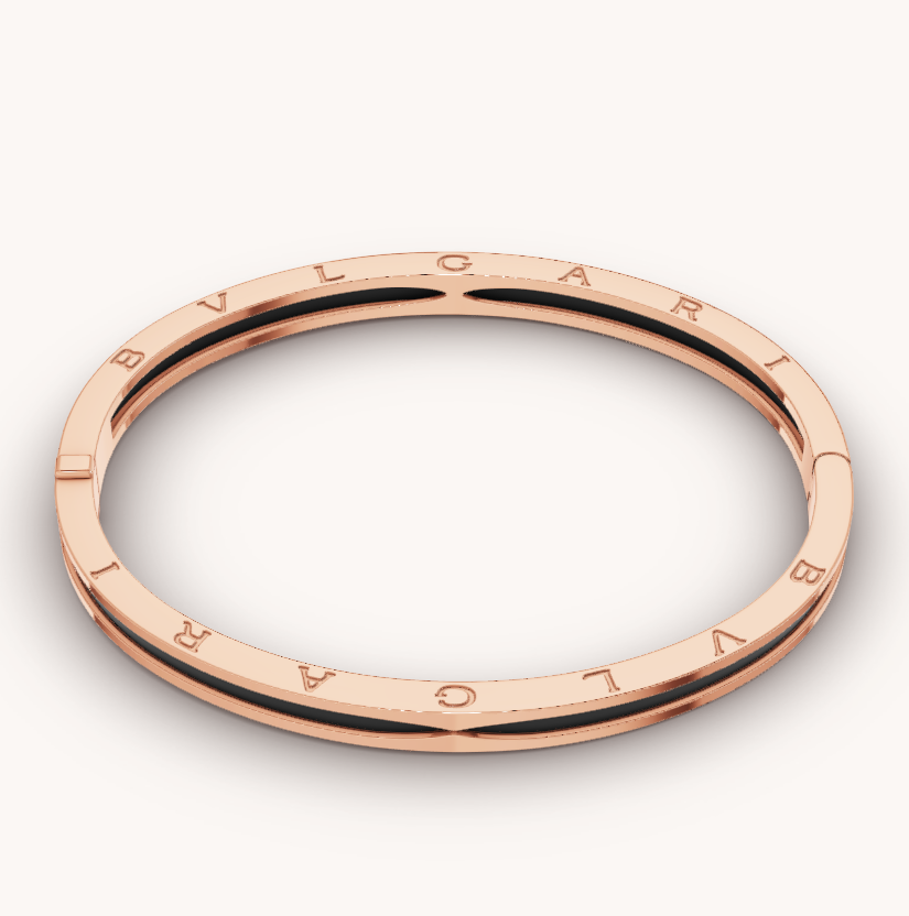 [ROYAL]ZERO 1 PINK GOLD WITH BLACK CERAMIC BRACELET