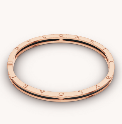 [ROYAL]ZERO 1 PINK GOLD WITH BLACK CERAMIC BRACELET