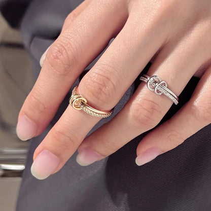 [Royal&Vicky]Adela Stapelring mit Diamanten
