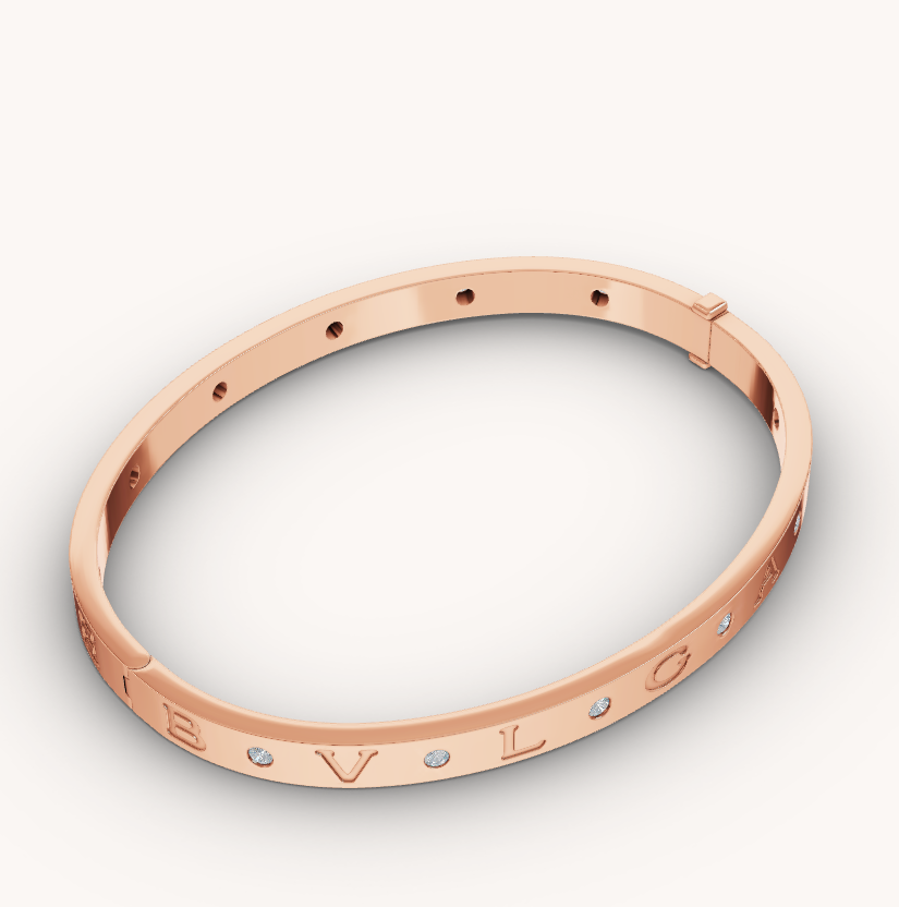 [ROYAL]ZERO 1 PINK GOLD 12 DIAMONDS BRACELET