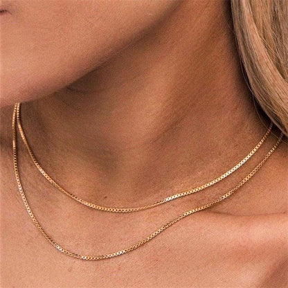 [Royal&Vicky]Danica Box Chain Goldkette