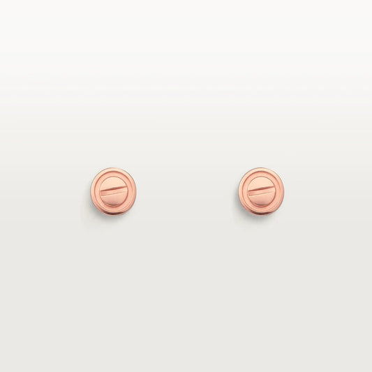 [ROYAL]LOVE EARRINGS PINK GOLD 10MM