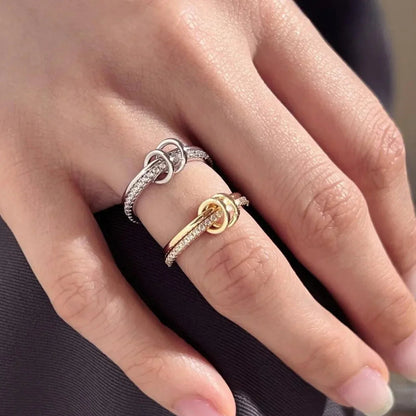 [Royal&Vicky]Adela Stapelring mit Diamanten