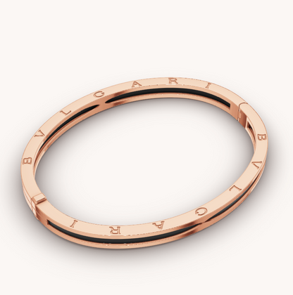 [ROYAL]ZERO 1 PINK GOLD WITH BLACK CERAMIC BRACELET