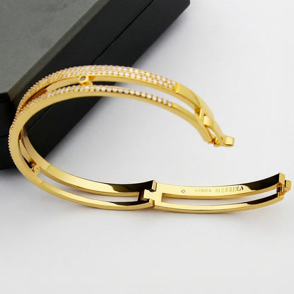 [Royal&Vicky]Move Romane pavé bangle