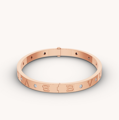 [ROYAL]ZERO 1 PINK GOLD 12 DIAMONDS BRACELET