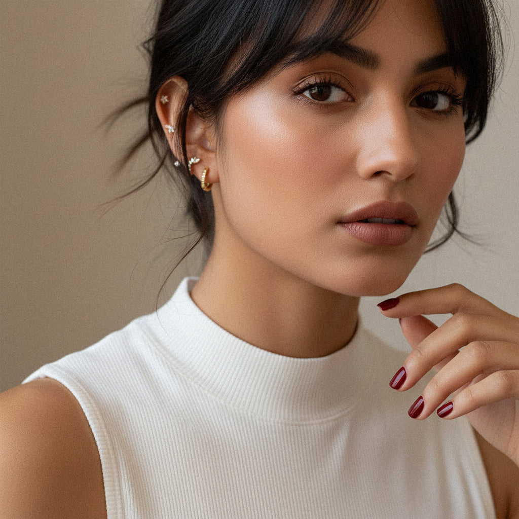 [Royal&Vicky]Essentielles Diamantohrring-Bundle