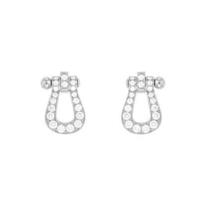 [ROYAL]FORCE 10 FULL DIAMOND STUD EARRINGS MINI MODEL