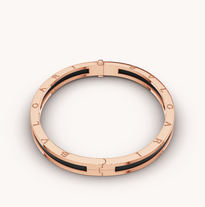 [ROYAL]ZERO 1 PINK GOLD WITH BLACK CERAMIC BRACELET