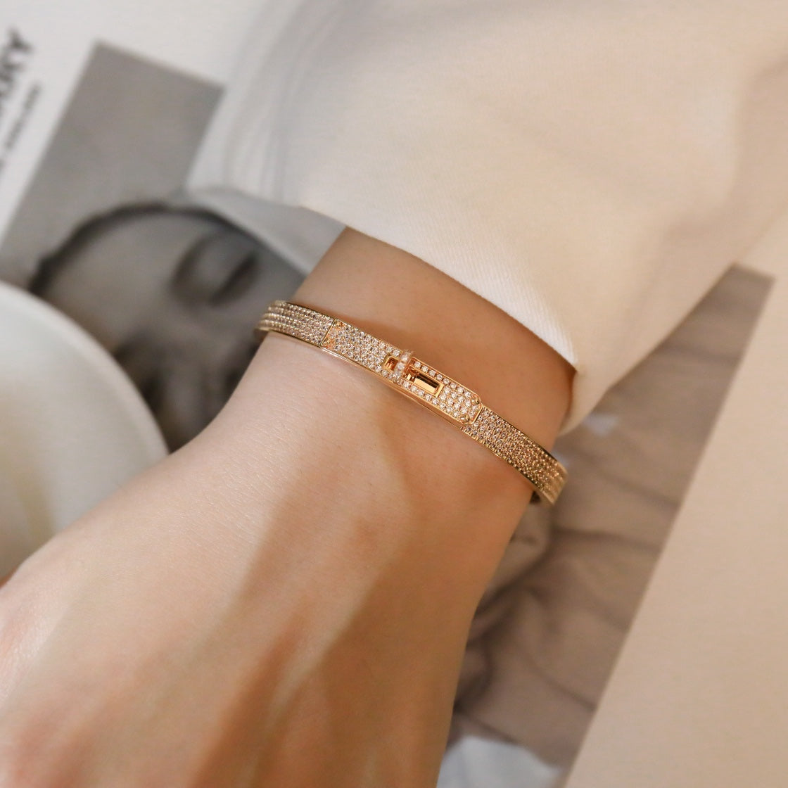 [ROYAL]KELLY BRACELET DIAMOND PAVED