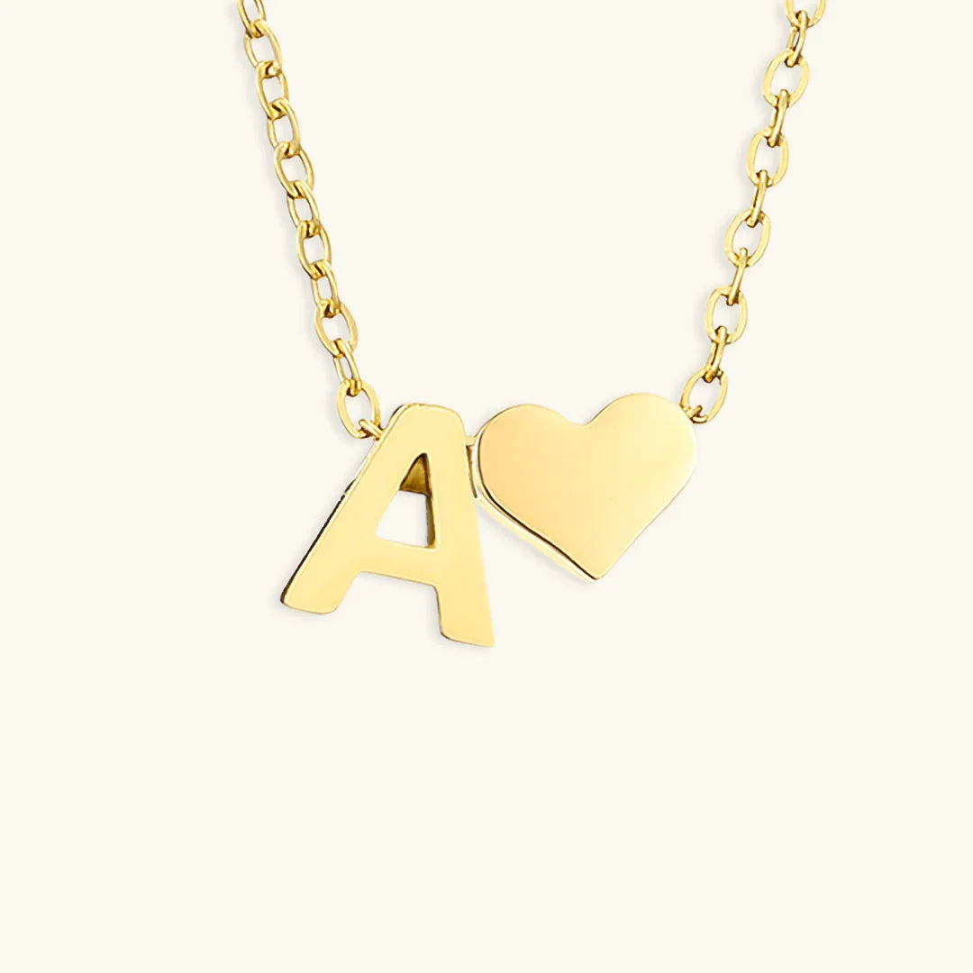 [Royal&Vicky]Ria Initial Letter Gold Necklace