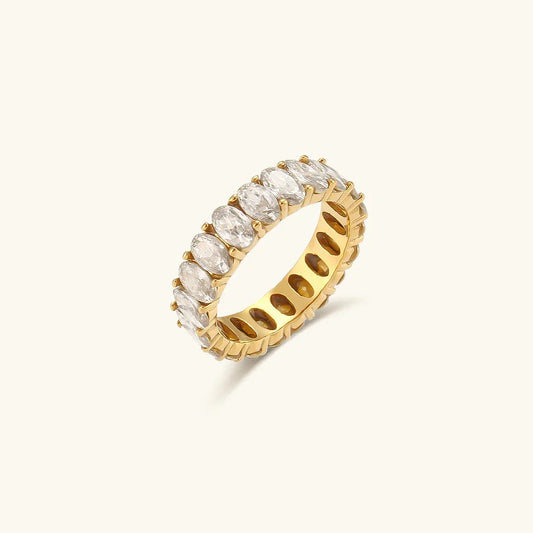 [Royal&Vicky]Antoinette Diamond Simulant Gold Ring