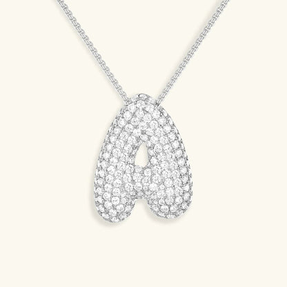 [Royal&Vicky]バブルイニシャルダイヤモンドネックレス