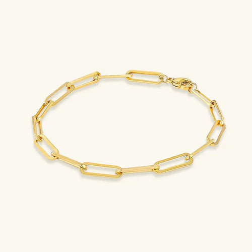 {"[Royal&Vicky]Eloise Gold Paperclip Bracelet"}