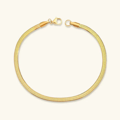 [Royal&Vicky]ヴィダ ゴールド ヘリンボーンブレスレット