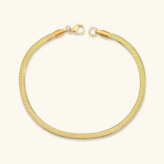 [Royal&Vicky]Vida Gold Herringbone Bracelet