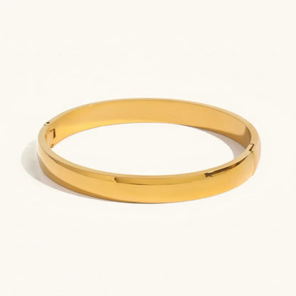[Royal&Vicky]Melina Large Stacking Gold Bangle