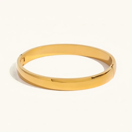 [Royal&Vicky]Melina Large Stacking Gold Bangle