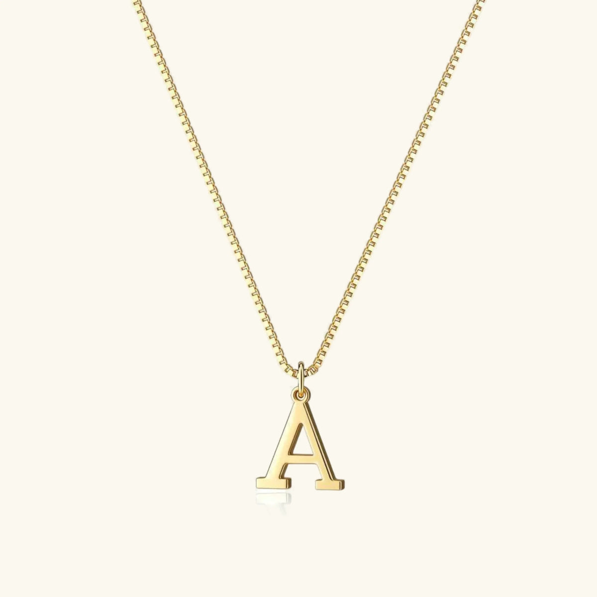 [Royal&Vicky]Therese Letter Initial Gold Necklace