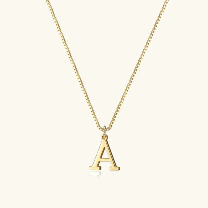 [Royal&Vicky]Therese Letter Initial Gold Necklace