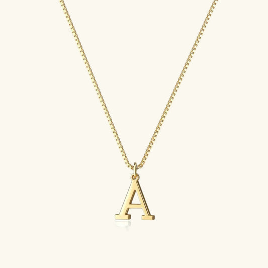 [Royal&Vicky]Therese Letter Initial Gold Necklace