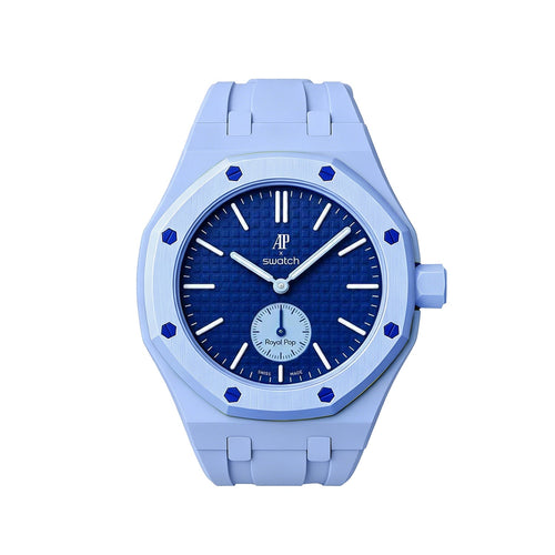 Eksklusives Oak Pop hellblaues Silikonarmband