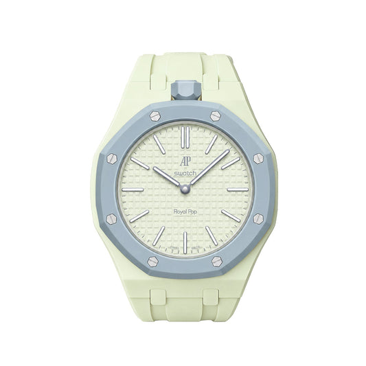 Oak Pop Exklusiver cremefarbener Silikonarmband