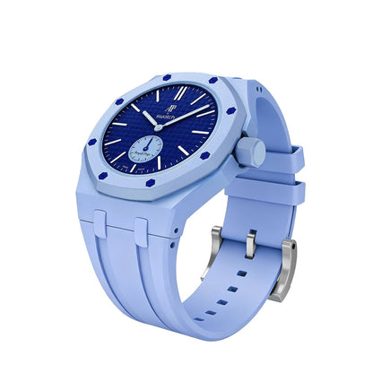 Eksklusives Oak Pop hellblaues Silikonarmband