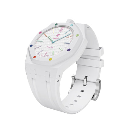 Oak Pop Exklusiv  Weißes Silikonarmband