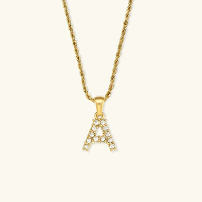[Royal&Vicky]Maeve Buchstaben Initial Diamant Halskette