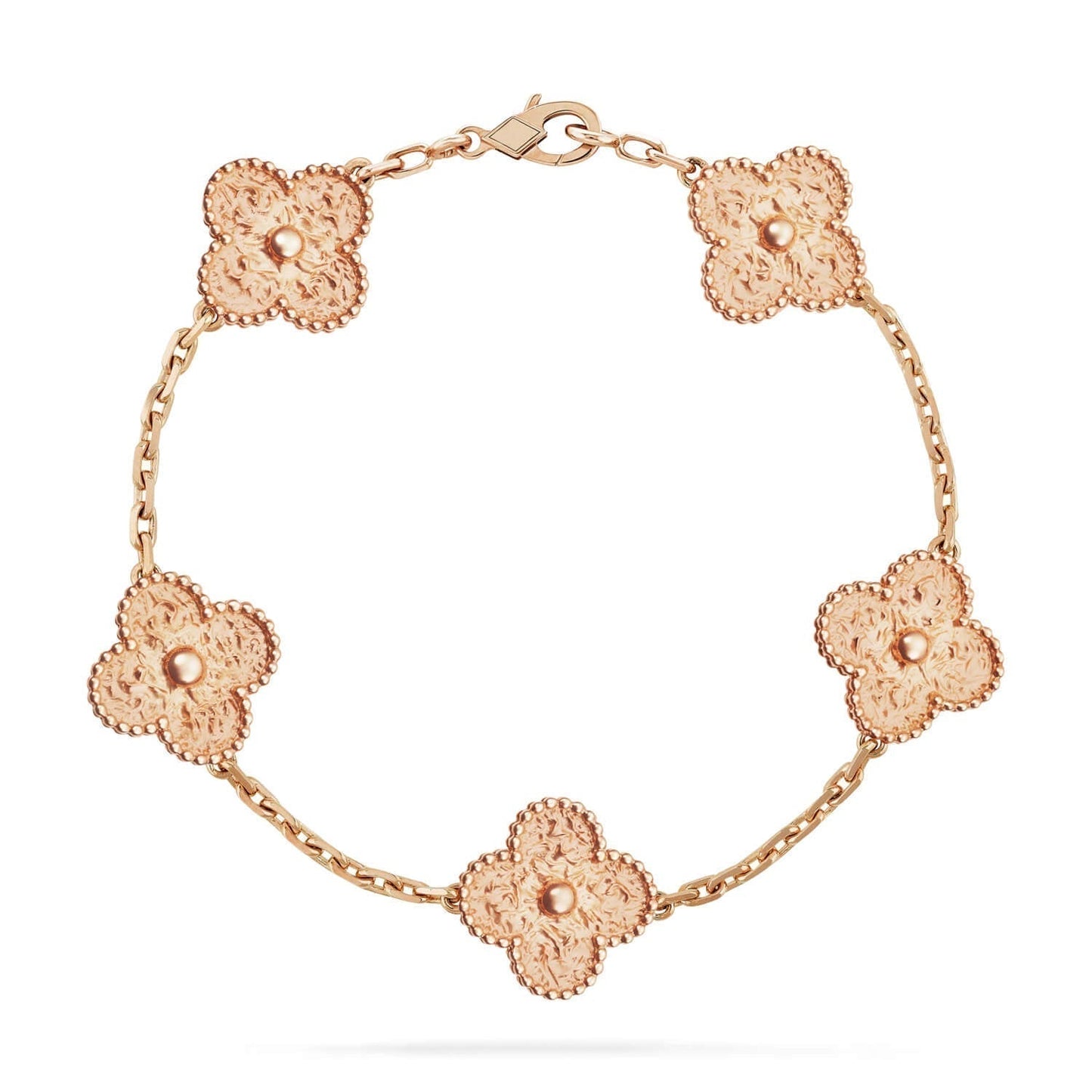 [ROYAL]CLOVER 5 MOTIFS BRONZING BRACELET