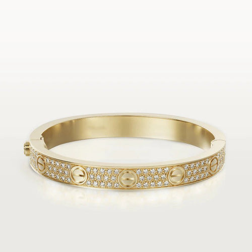 [Royal&Vicky]LOVE BRACELET 6.1MM DIAMOND-PAVED