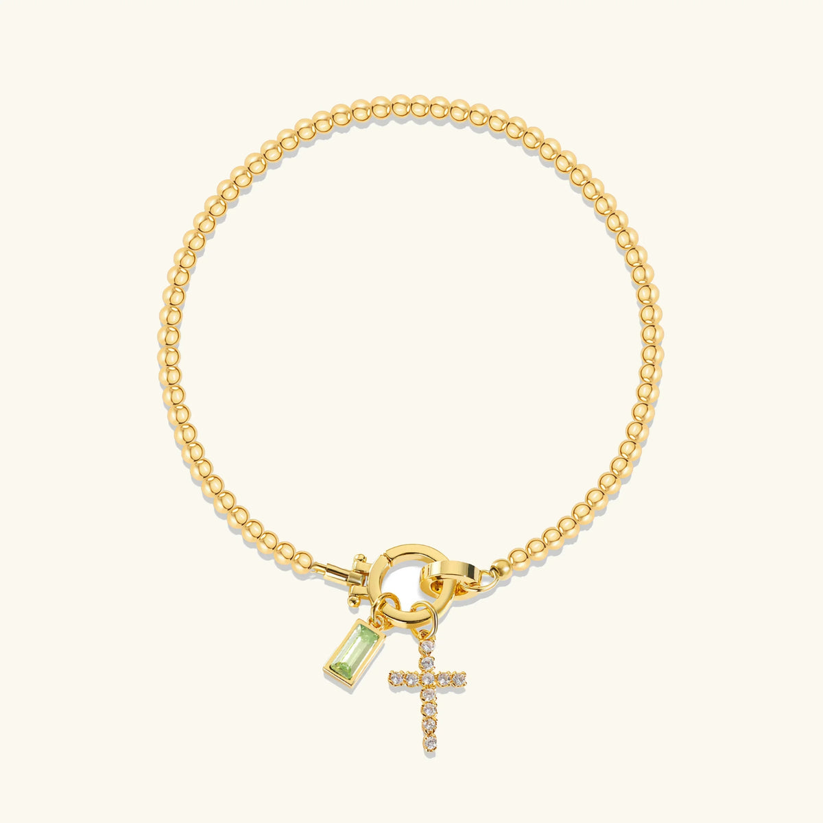[Royal&Vicky]Amalia Geburtsstein Kreuz Armband