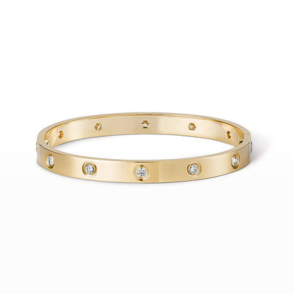 [LUXE]LIEBE ARMBAND 6,1MM 10 DIAMANTEN