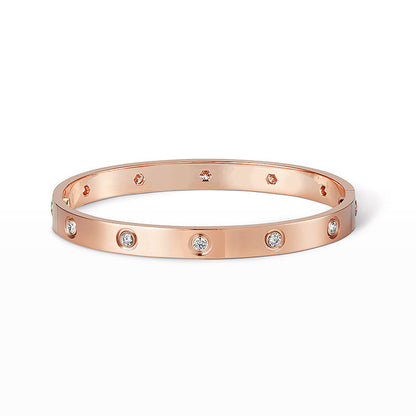 [LUXE]LIEBE ARMBAND 6,1MM 10 DIAMANTEN