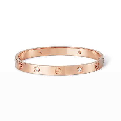 [Royal&Vicky]LOVE BRACELET 6.1MM 4 DIAMONDS