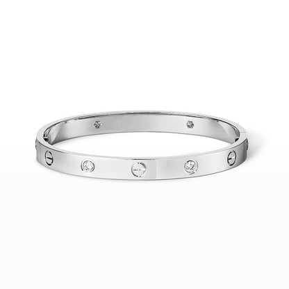 [LUXE]LIEBE ARMBAND 6,1MM 4 DIAMANTEN 