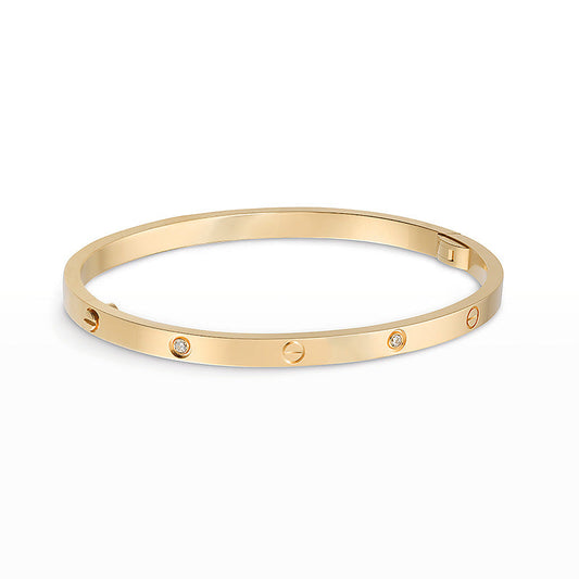 [LUXE]LIEBE ARMBAND 3,65MM 6 DIAMANTEN