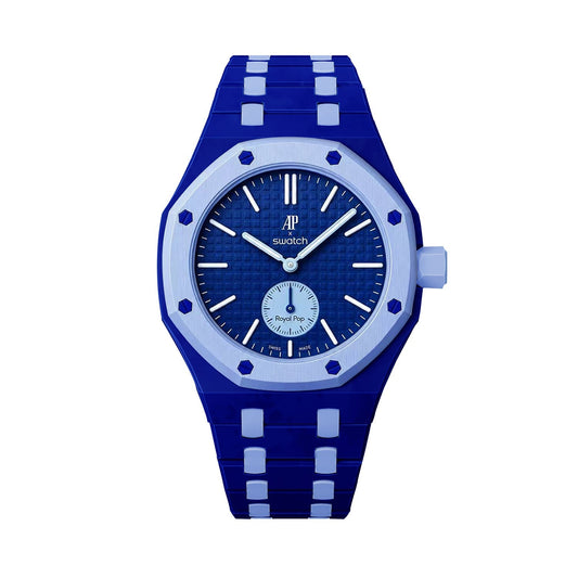Oak Pop Exclusive Dunkelblauer und hellblauer Biokeramik-Armband