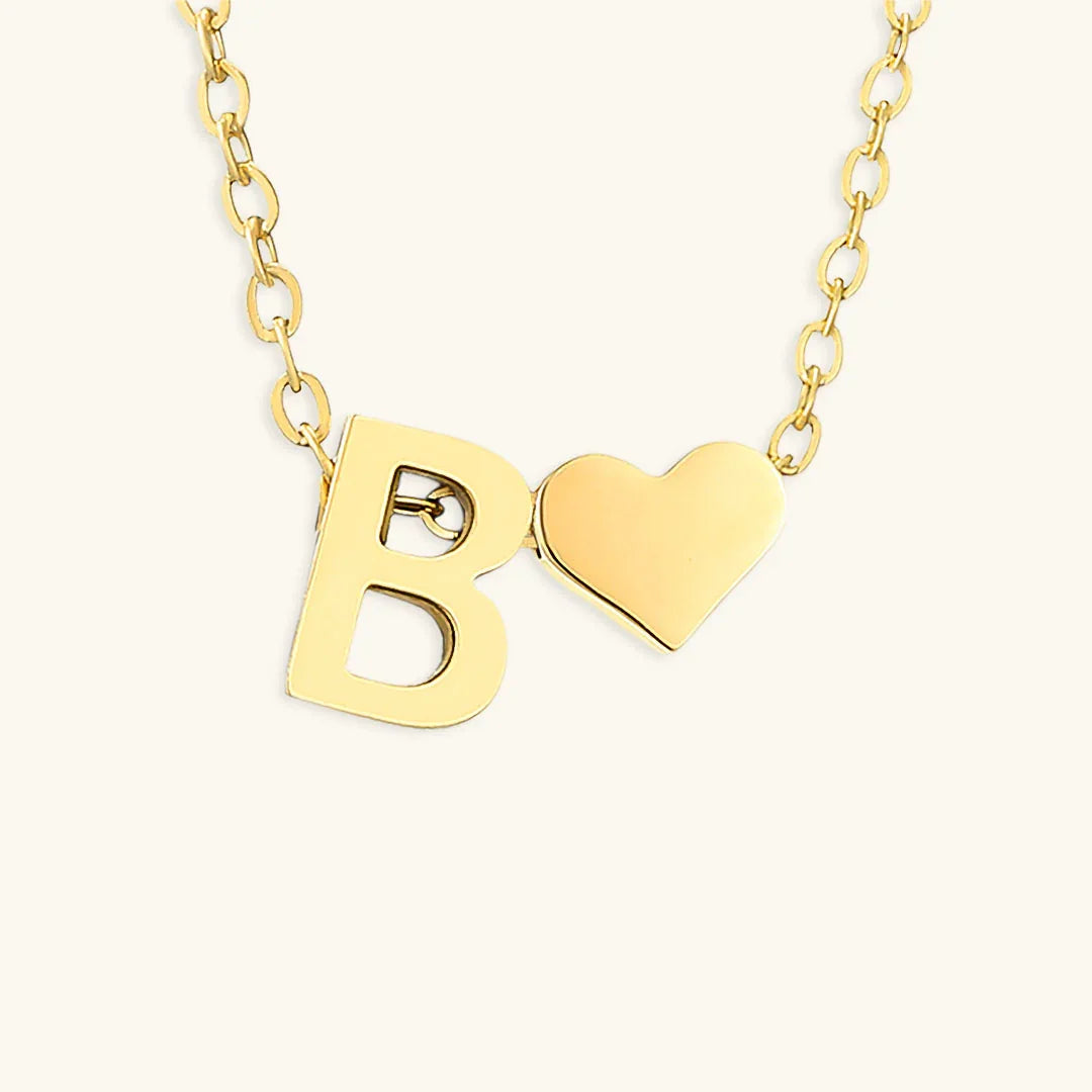 [Royal&Vicky]Ria Initial Letter Gold Necklace