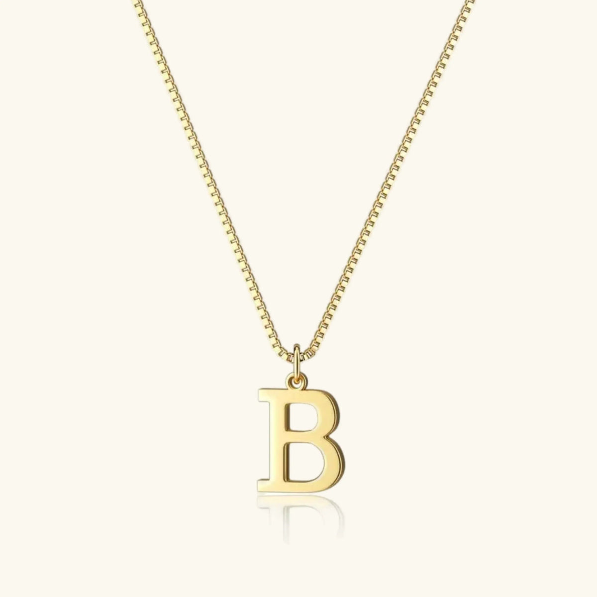 [Royal&Vicky]Therese Letter Initial Gold Necklace