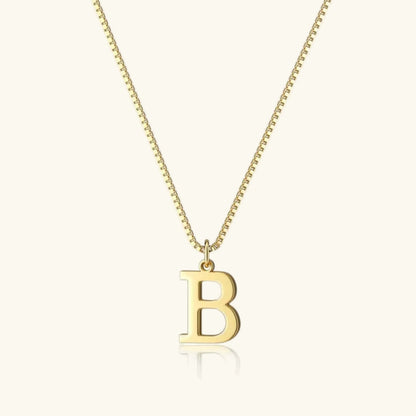 [Royal&Vicky]Therese Letter Initial Gold Necklace